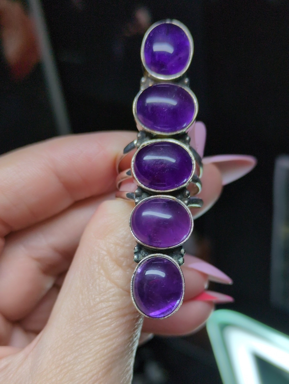 Sterling Silver Purple Amethyst Ring